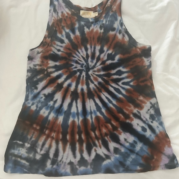 Love Nation Brown and Gray Sleeveless Tank Top - Picture 1 of 3
